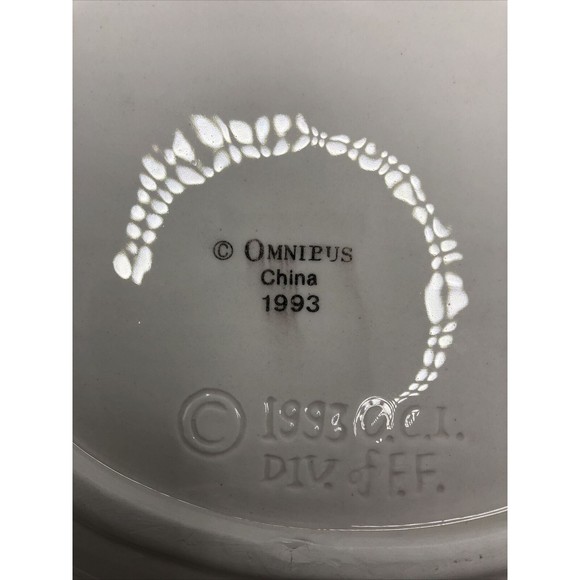 Fitz and Floyd Candy Dish 1993 Omnibus Halloween Plate VTG Collectible - Picture 8 of 9